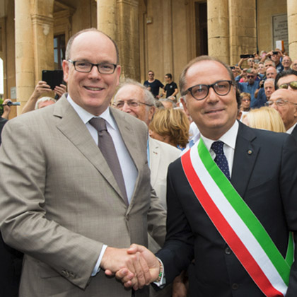 Déplacement de S.A.S.le Prince Albert II en Sicile