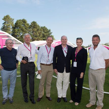 Princely couple attended the Evian golf tournament