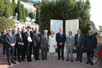 Cérémonie en mémoire des juifs de Monaco déportés pendant la Seconde Guerre mondiale