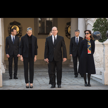 Minute de silence au Palais Princier