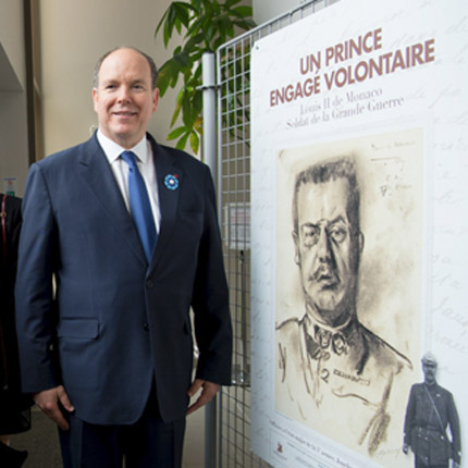 S.A.S. le Prince Albert II au Chemin des Dames : sur les traces du Prince Louis II