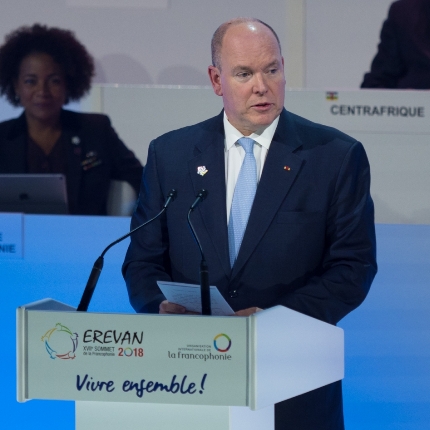 H.S.H. the Prince at the 17th Summit of Francophone Countries