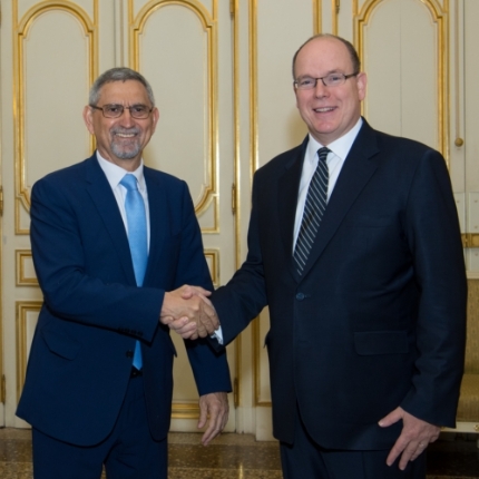 The President of Cape Verde on a working visit