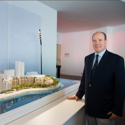 Inauguration of the First Caisson of the Anse du Portier