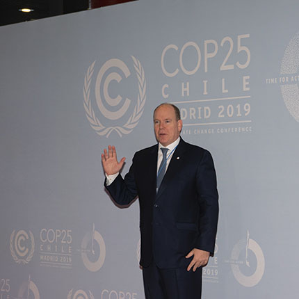 H.S.H. Prince Albert II at COP25 in Madrid