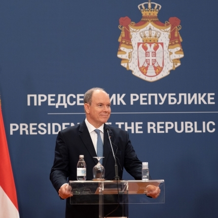 Official visit of H.S.H. Prince Albert II to the Republic of Serbia