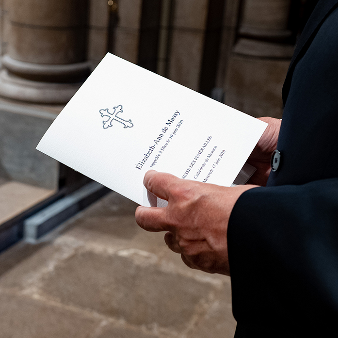 Funeral of Mrs Elizabeth-Ann de Massy 