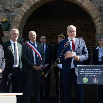 Visit of H.S.H. Prince Albert II to Normandy