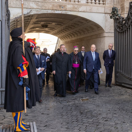 Visit of H.S.H. the Prince to the Vatican