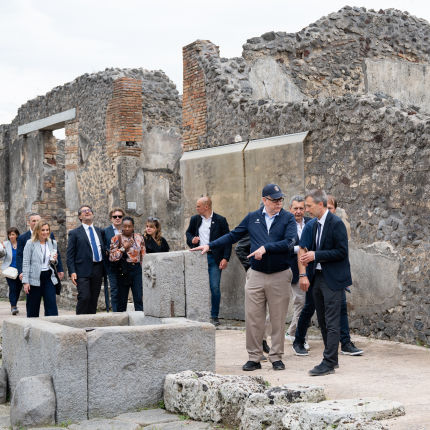 Visit by H.S.H. Prince Albert II to Pompei, Italy