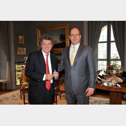 S.A.S. le Prince Albert II et Jean-Louis Borloo