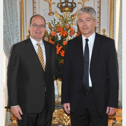 Remise des lettres de créance de S.E. M. Jänis KÄRKLINS, Ambassadeur Extraordinaire et...