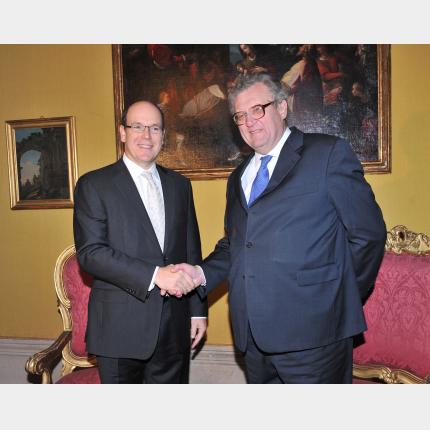 Trip to Rome by HSH Prince Albert II of Monaco