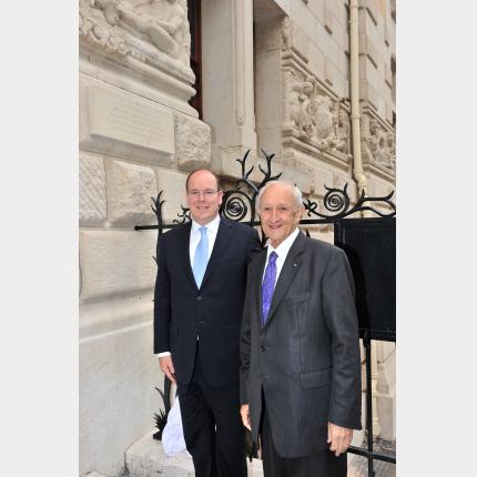 HSH Prince Albert II celebrated the Centenary of the Institute of Human Palaeontology in Paris, on...