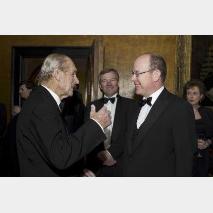 HSH Prince Albert II in Cambridge for the commemoration of the centenary of the Scott expedition