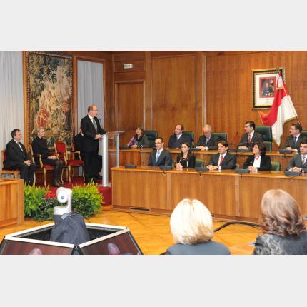 Visit by the Prince and Princess to the National Council