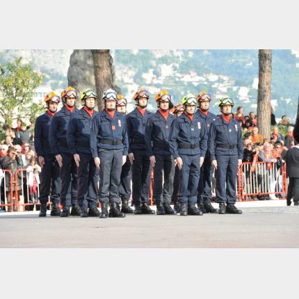 Inauguration du Centre de Secours de Fontvieille par le Souverain