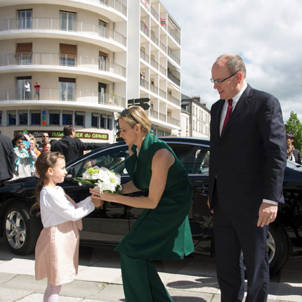 Déplacement de LL.AA.SS. le Prince et la Princesse de Monaco dans l’ancien comté de Carladès
